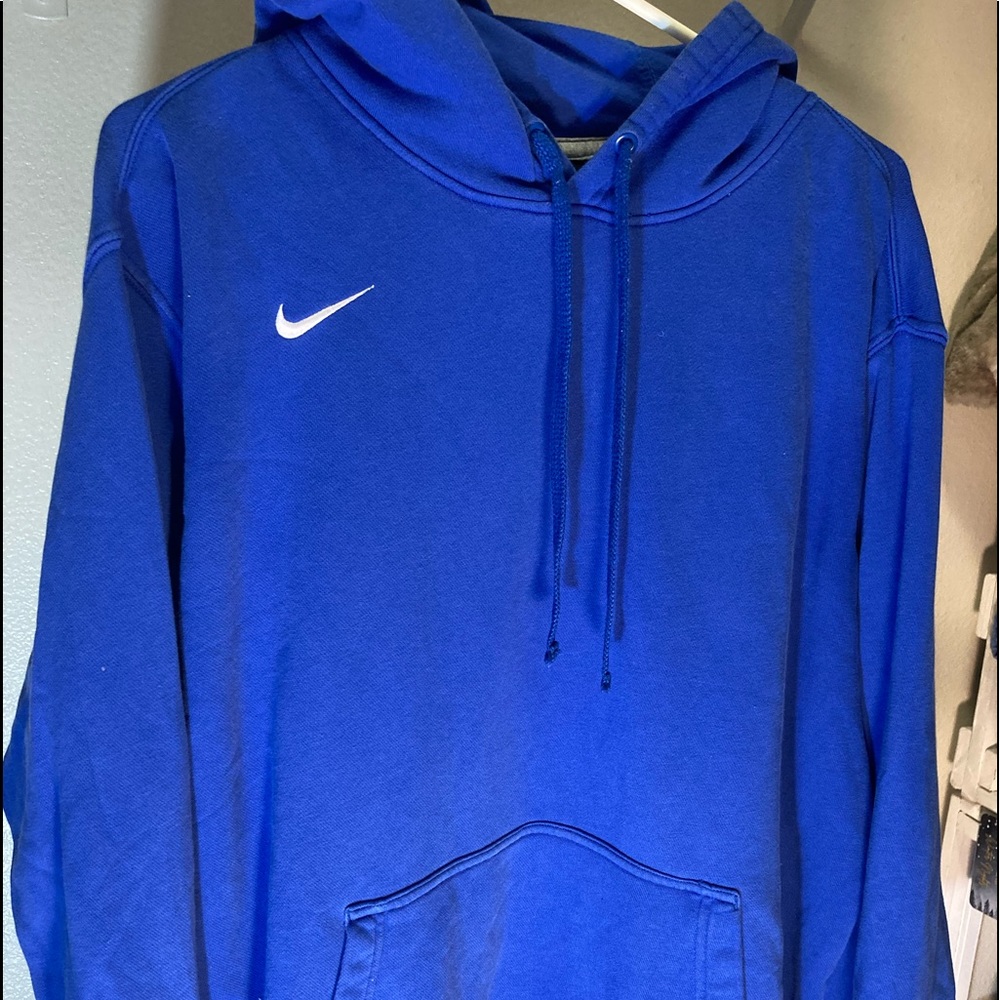 Nike blue vintage stitch hoodie